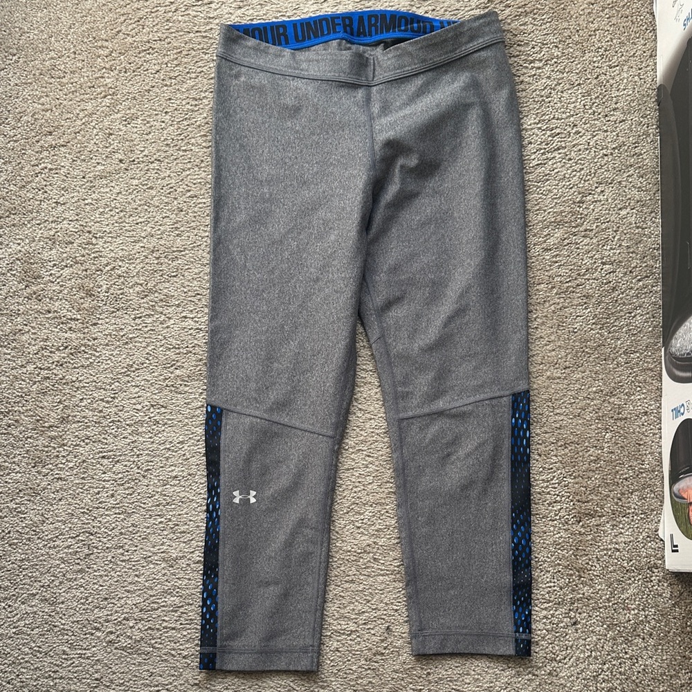 Under Armour womens Gray and Blue Leggings